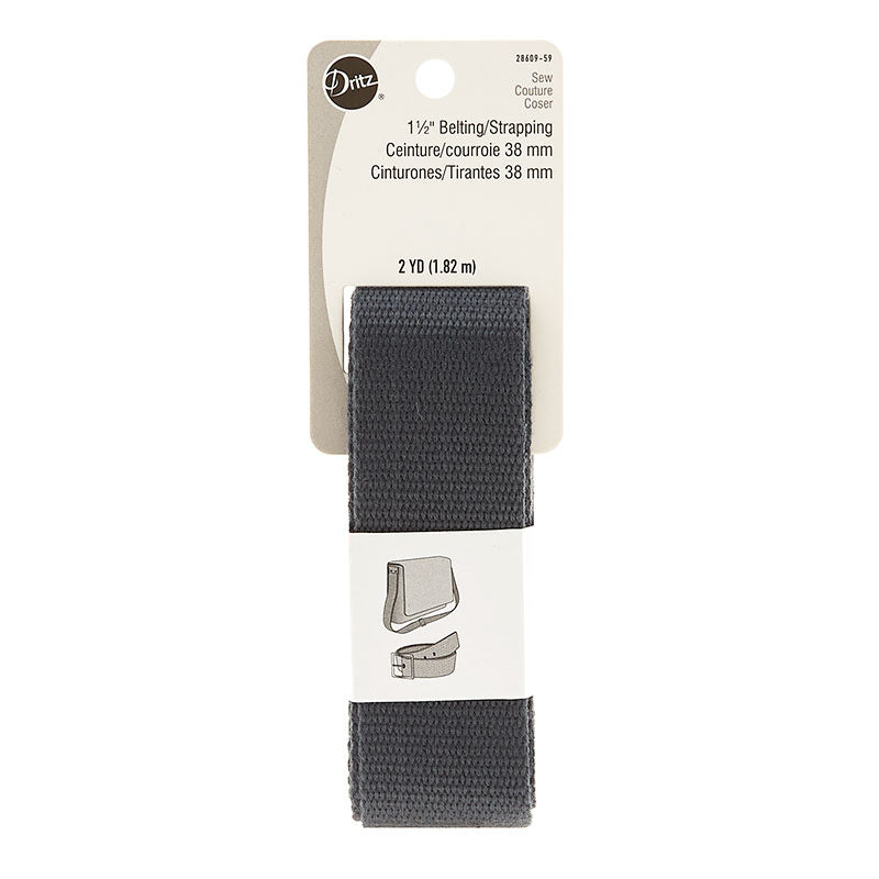 1-1/2" Polypro Purse Strapping - Charcoal Primary Image