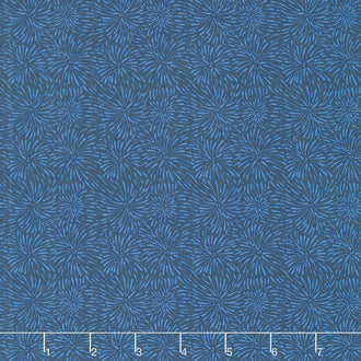 Wilmington Essentials - Denim Jacket Firework Blooms Navy Yardage