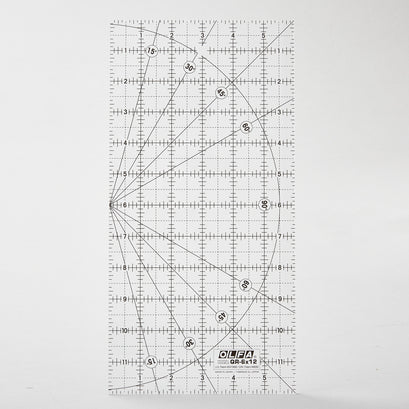 Olfa 6" x 12" Non-Slip Frosted Advantage Ruler