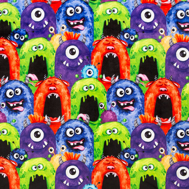Cuddle® Prints - Monsters Multi Digitally Printed Yardage Primary Image