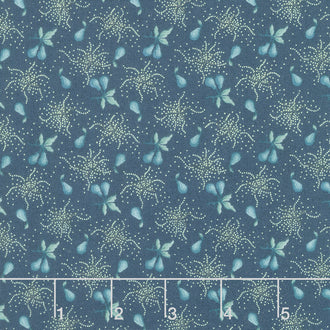 Willow Hollow - Pear Orchard Dark Blue Yardage