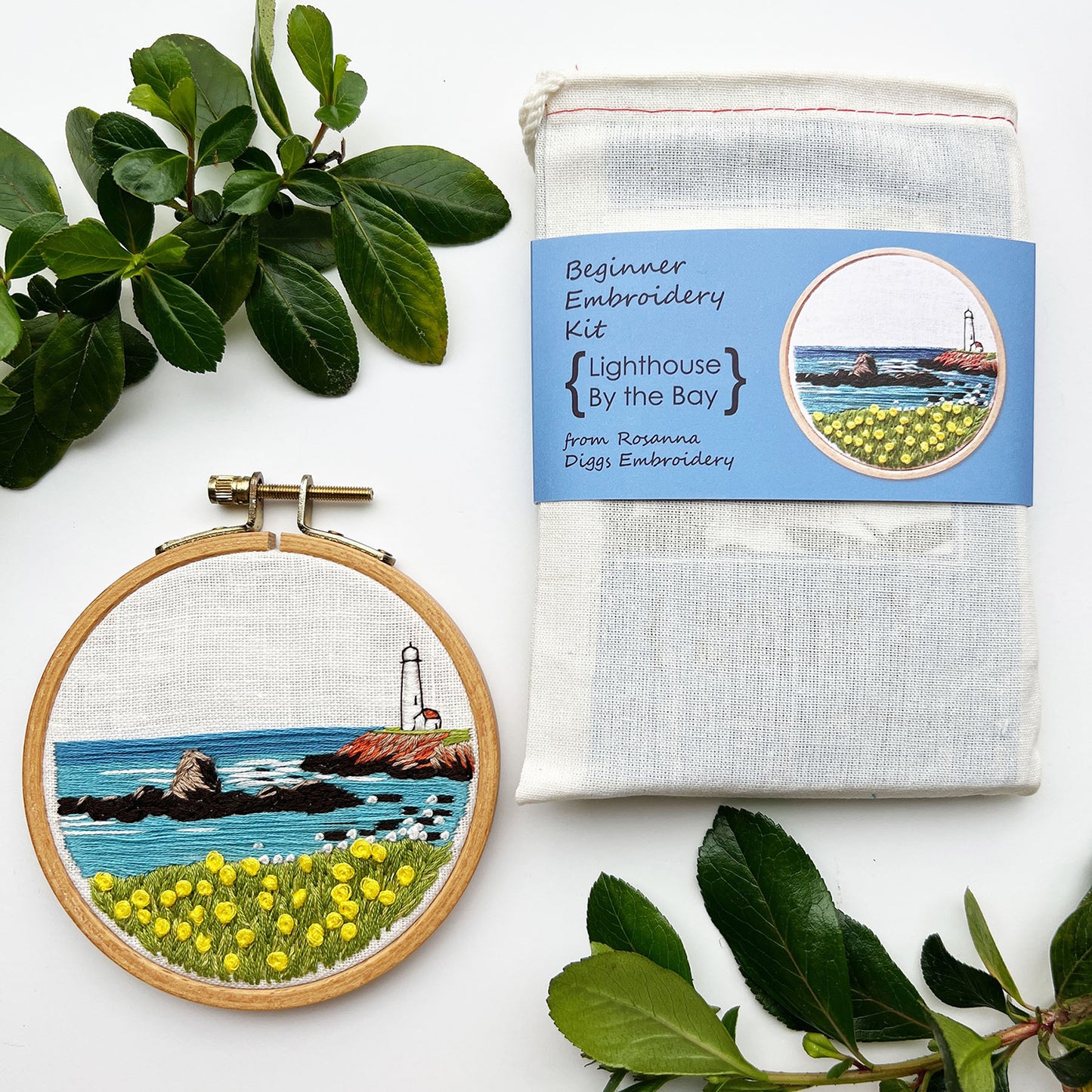 Lighthouse by the Bay Embroidery Kit Alternative View #1