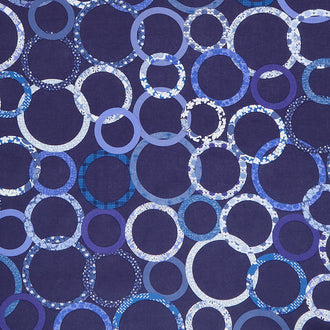 Patchwork Rings Twilight - 108" Wide Backing