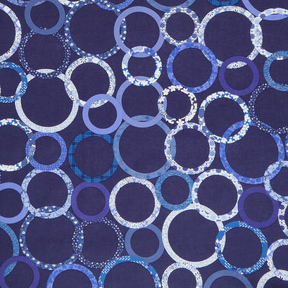 Patchwork Rings Twilight - 108" Wide Backing