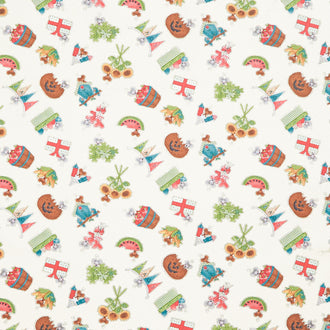Hat on a Cat - Seasonal Motifs Cream Yardage