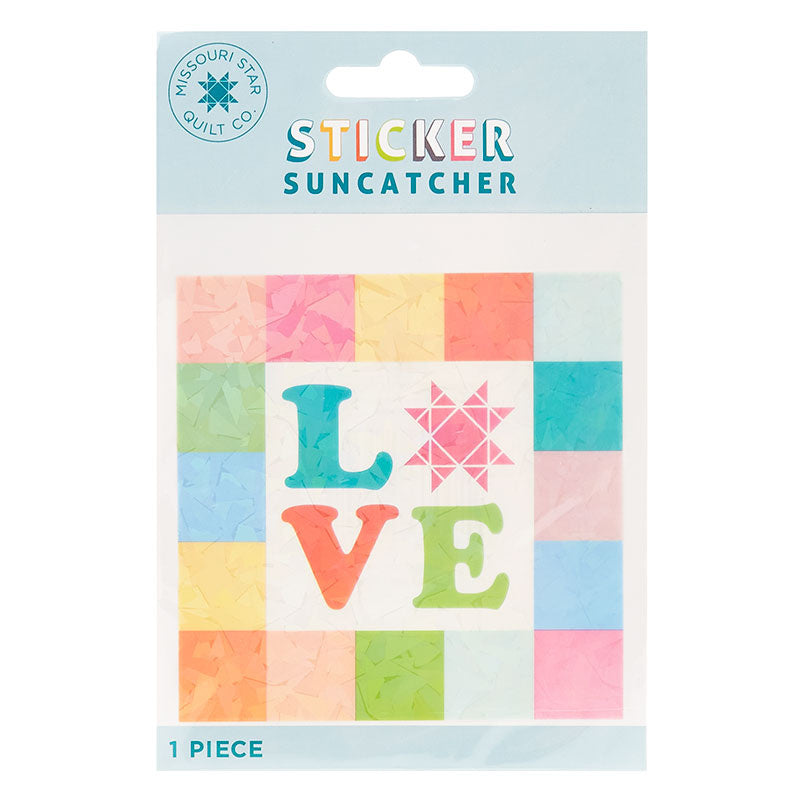 MSQC LOVE Sun Catcher Sticker Alternative View #1
