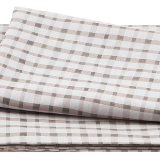 To the Moon and Back - Sweet Plaid Gray 2 Yard Cut