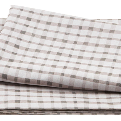 To the Moon and Back - Sweet Plaid Gray 2 Yard Cut