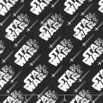 Star Wars - Ship Logo Black Yardage