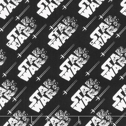 Star Wars - Ship Logo Black Yardage