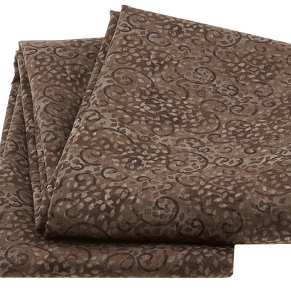 Wilmington Essentials - Leafy Scroll Mocha 3 Yard Cut