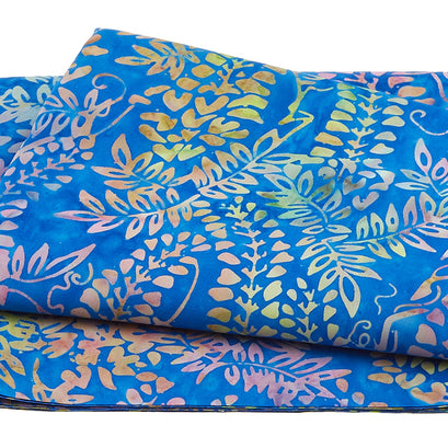 Blossoms and Blooms Batiks - Wisteria Blue Blueberry 2 Yard Cut