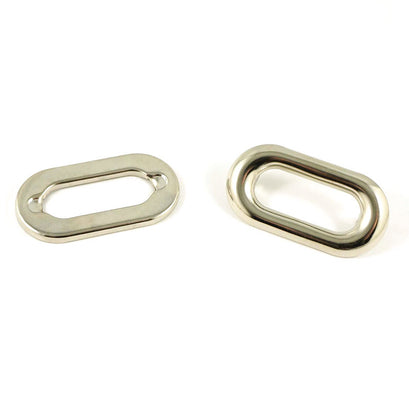 Emmaline Oblong Grommets - Set of Four Nickel