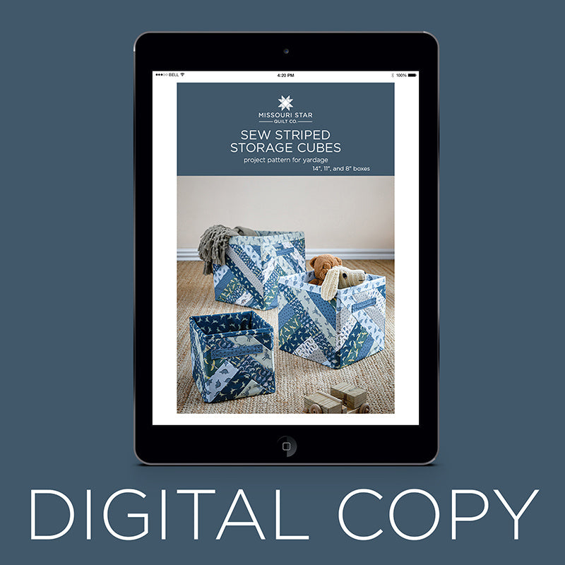 Digital Download - Sew Striped Storage Cubes Pattern by Missouri Star Primary Image