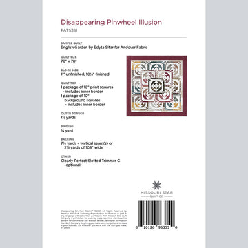 Disappearing Pinwheel Illusion Pattern by Missouri Star Alternative View #1