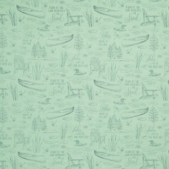 Lakefront - Toile Green Yardage