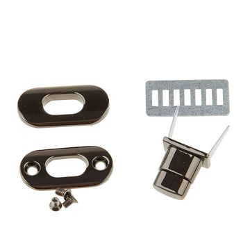 Emmaline Small Turn Lock - Gunmetal Alternative View #1