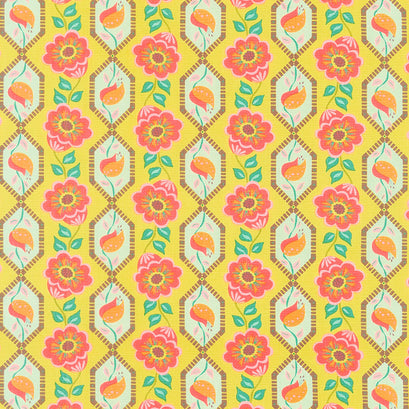 Kindred Sketches - Linked Pineapple Yardage