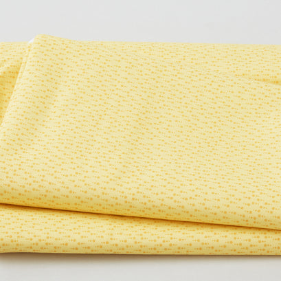 Raindrops - Dots in Rows Yellow 3 Yard Cut