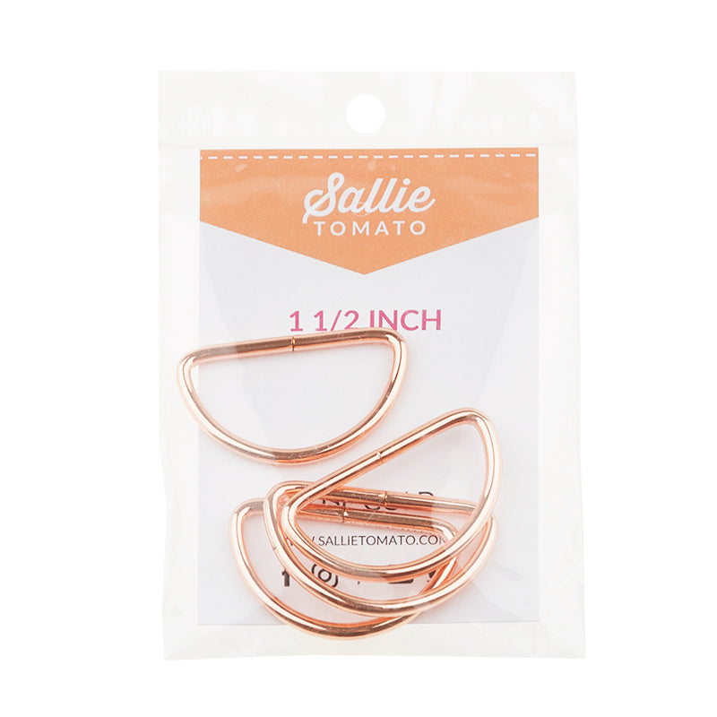 Sallie Tomato 1-1/2" D-Rings - Set of Four Rose Gold Alternative View #1