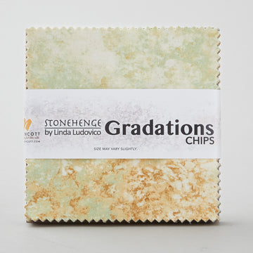 Stonehenge Gradations II - Oxidized Copper Chips (5" squares) Alternative View #1