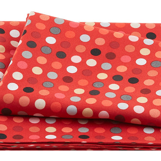 Never Enough Dots Favorites Medium Dots Fiery 2 Yard Cut