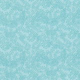 Wilmington Essentials - Swirling Leaves Turquoise 108" Wide Backing Yardage Primary Image