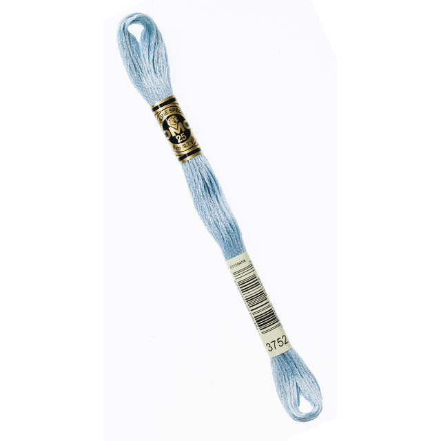Blue Dmc Thread DMC Embroidery Floss - 3752 Very Light Antique Blue