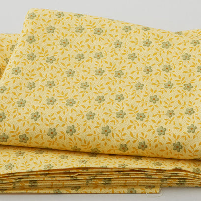 Rainbow Sampler - Floral Vine Yellow 3 Yard Cut