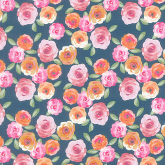 Poppies and Plumes - Floral Oxford Yardage