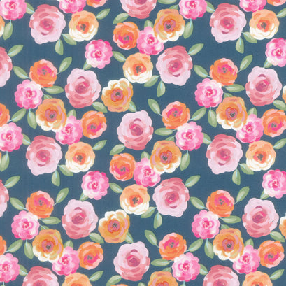 Poppies and Plumes - Floral Oxford Yardage