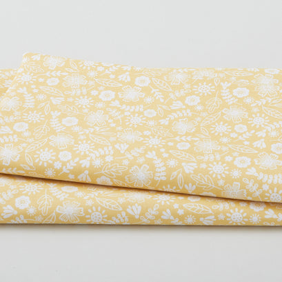 Sunshine Garden - Monotone Small Floral Yellow 2 Yard Cut