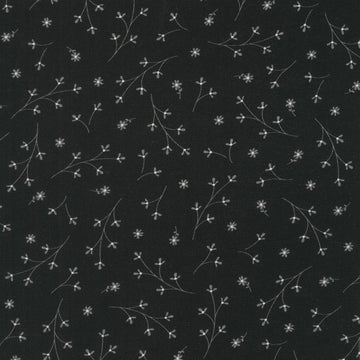 Kimberbell 108" Quilt Backing - Pretty Petals Black Yardage Primary Image