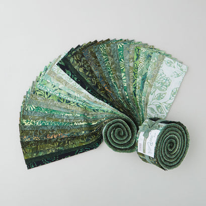 Java Batiks Forest Green Favorites Strips