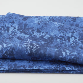 Lumina - Abstract Foliage Dark Blue 108" Wide 3 Yard Cut Primary Image
