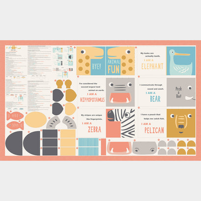 Noah's Ark - Animal Book Cloud Panel