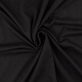 60" Primo Solid Knits - Black Yardage