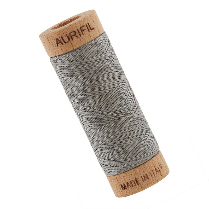 AURIfil™ 80 WT Cotton Spool Thread - Stainless Steel Primary Image