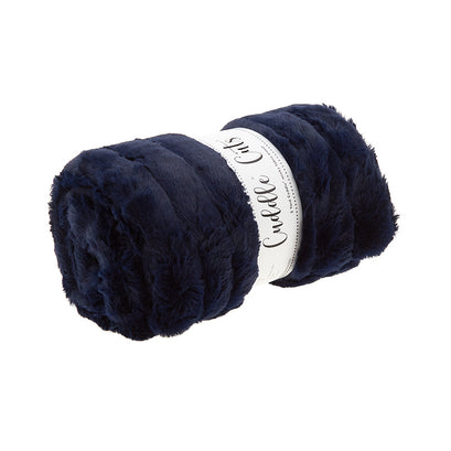 Luxe Cuddle® - Mini Mink Navy 2 Yard Cut