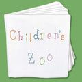 Children's Zoo Cloth Embroidery Nursery Book Kit