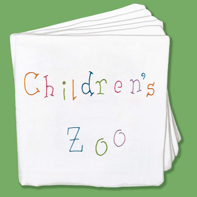 Children's Zoo Cloth Embroidery Nursery Book Kit Primary Image