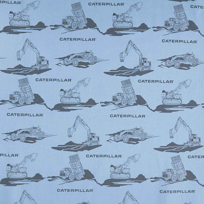 Vintage Caterpillar® - Main Blue Yardage