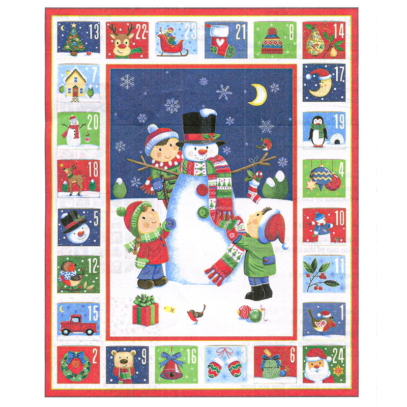 Snowman Advent Calendar Kit