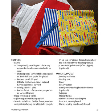 Digital Download - Tulip Tote Pattern Alternative View #3