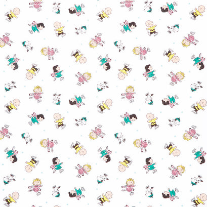 Peanuts - Peanuts Group Skate White Yardage