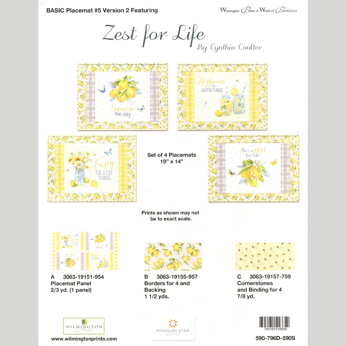 Zest for Life Placemats Kit Alternative View #2