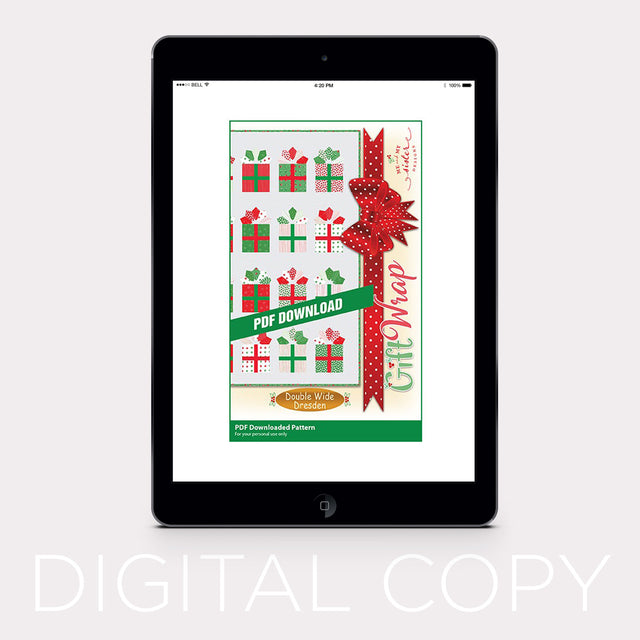 Digital Download - Gift Wrap Double Wide Dresden Quilt Pattern Primary Image