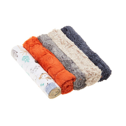 Luxe Cuddle - Five 10" x 60" Strips Jungle