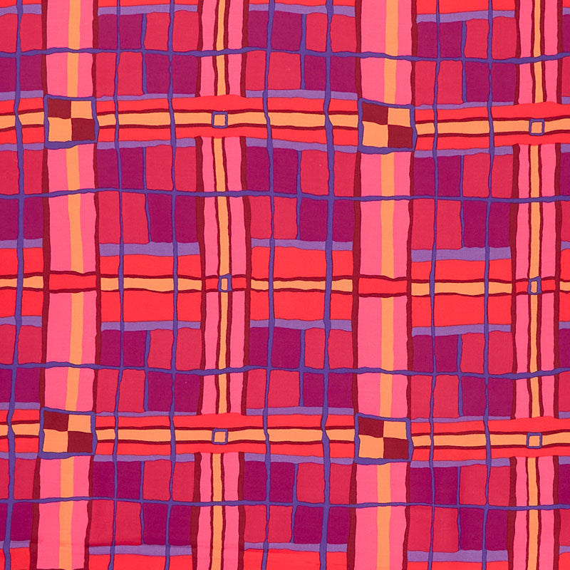 Kaffe Collective - August 2022 - Warm ColorwayCheckmate Pink Yardage Primary Image
