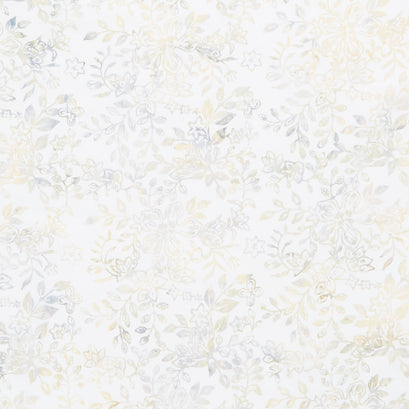 Tonga Batiks - Valor Florals and Leafy Vines Linen Yardage